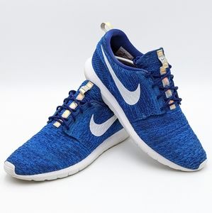 Nike Roshe NM Flyknit Mens Size 13 RIO QS Blue Team USA Running Shoes 842958-400